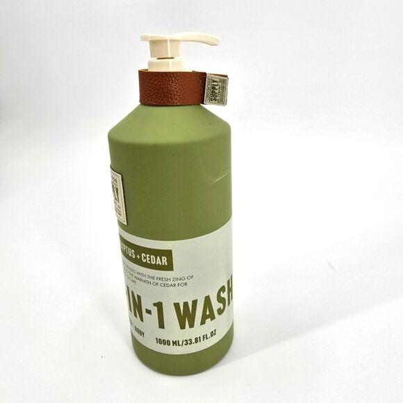 London Fog Eucalyptus & Cedar 3-in-1 Hair Face Body Wash 33oz - Picture 3 of 3